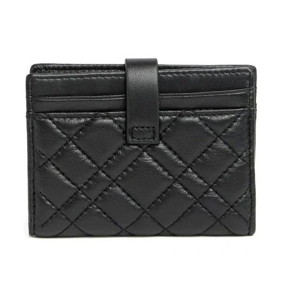Kurt Geiger Wallet!Lambskin leather compact black Kurt lining NWOT UNISEX LUXURY - Picture 2 of 4